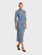 Juliette Midi - Pale Blue-Navy