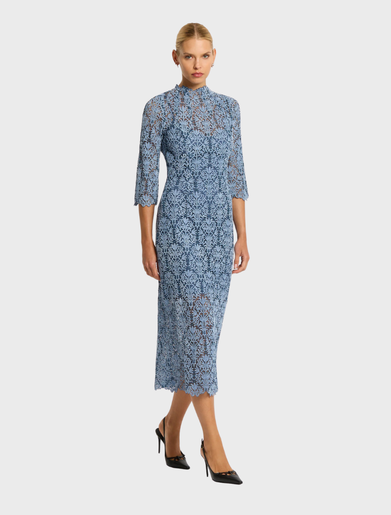 Juliette Midi - Pale Blue-Navy