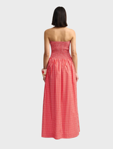 Layla Dress - Ruby Gingham