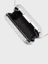 Mali Textured Clutch - Silver