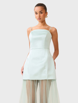 Marcella Strapless Gown - Seagreen