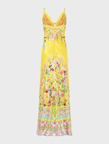 Bias Slip Dress With Lace Edge Detail - Lady Limonada