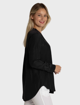 Ribbon Edge Shirt - Carbon