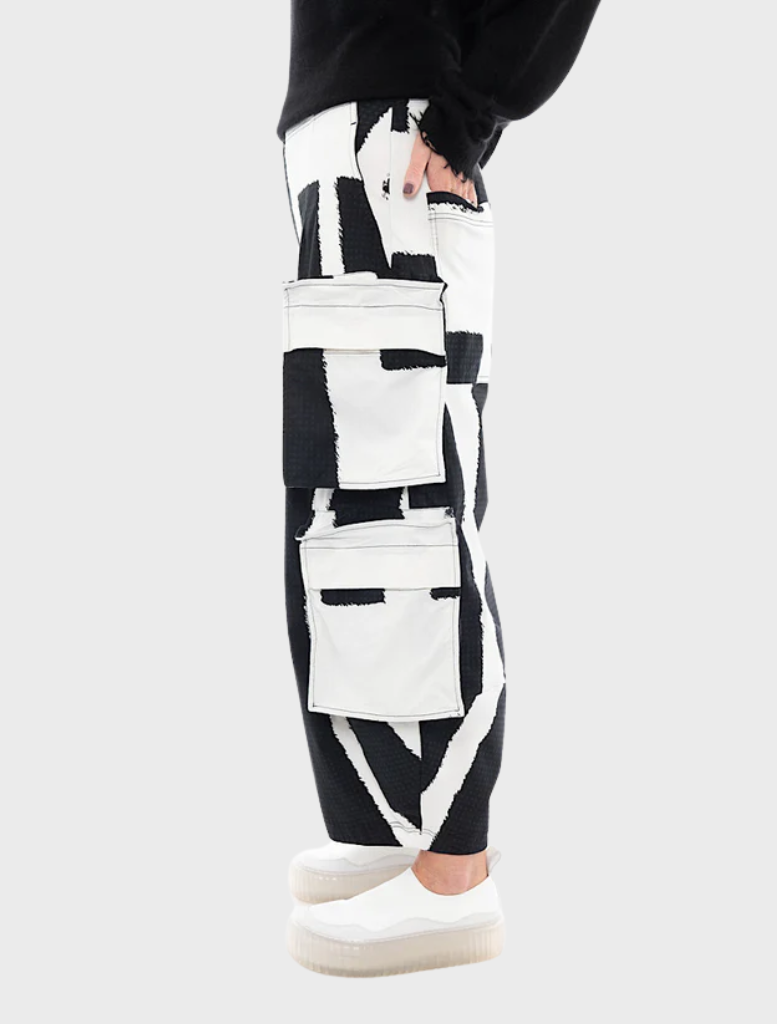 Trousers - Black Print