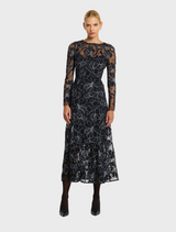 Cynthia Midi - Black-navy
