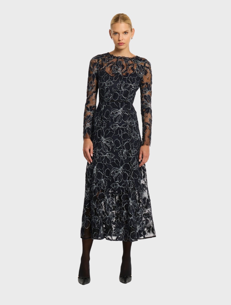 Cynthia Midi - Black-navy