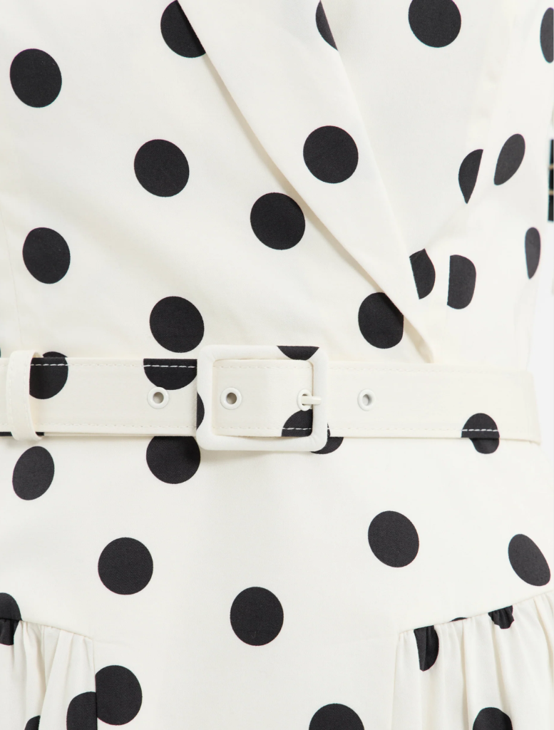 Maisie Midi Dress - Polka Dot Print