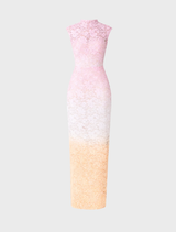 Lumira Cap Sleeve Gown - Pink Ombre