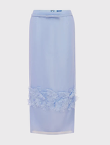 Kyra Petal Maxi Skirt - Periwinkle