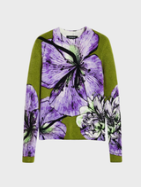 Thin Gauge Pullover - Floral Print