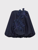 Leonie Appliqué Bustier Top - Midnight