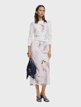 Skirt Evase - Arty print