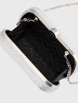 Martina Rope Clutch – Silver