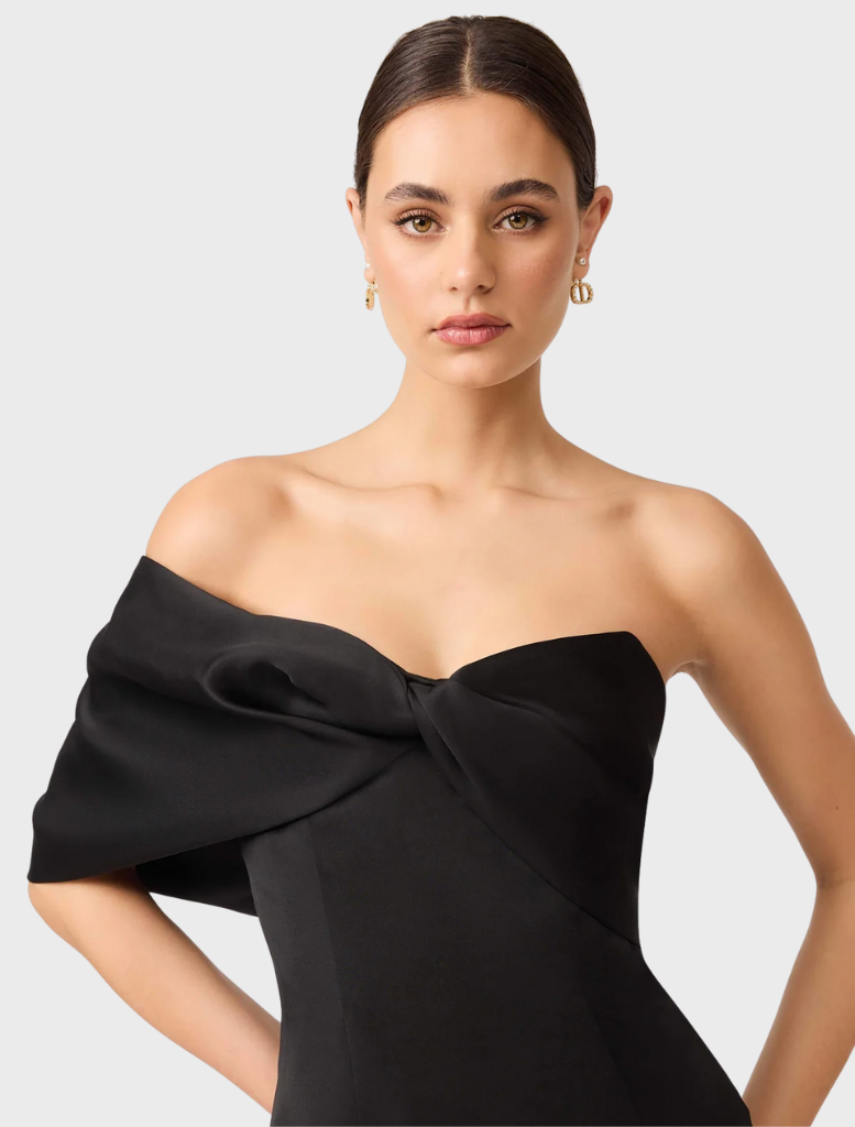 Dandelion Strapless Gown - Black