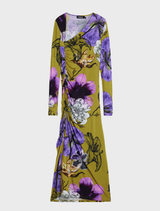 Dress with Long Sleeve - Green