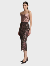 Iman Skirt - Chocolate Plum