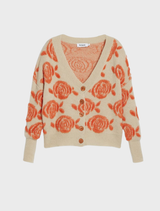 Thick Gauge Jacket - Floral Print