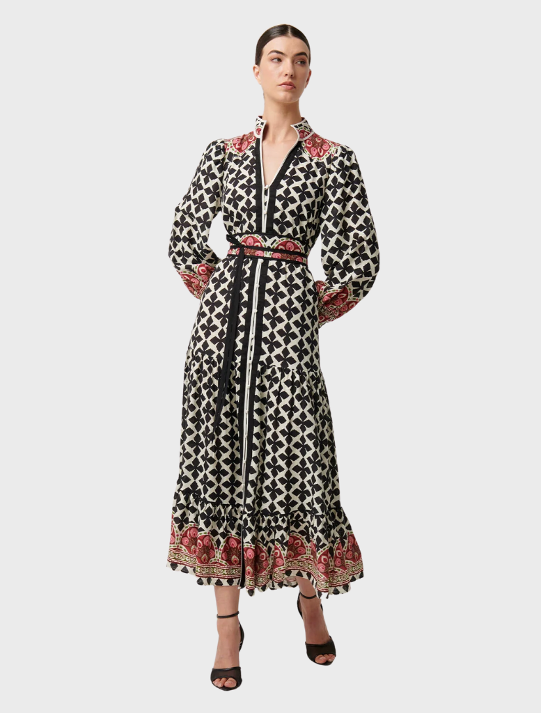 Marielle Linen Viscose Maxi Dress - Country Tapestry