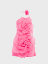 Floret Mini Dress - Fuchsia