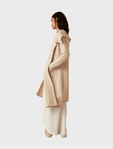 CACOON COAT - OATMEAL