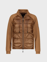 Quilted Jacket With Neoprene - Whisky