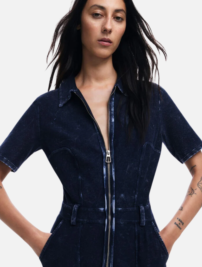 Denim Washed Jumpsuit - 1001 Raw