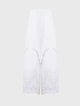 Wide Leg Waisted Pant - Dandelion Skies