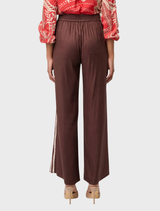 Liora Linen Viscose Stretch Rope Pant - Rustic Twine