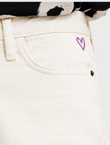 Javiera Cropped Jeans - Cream