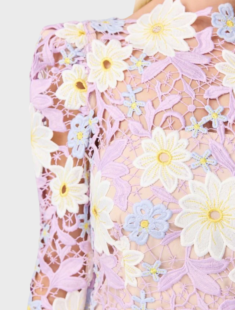 Sigrid Midi Dress - Lilac Multi Elliatt