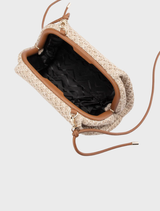 Anna Woven Clutch - Natural