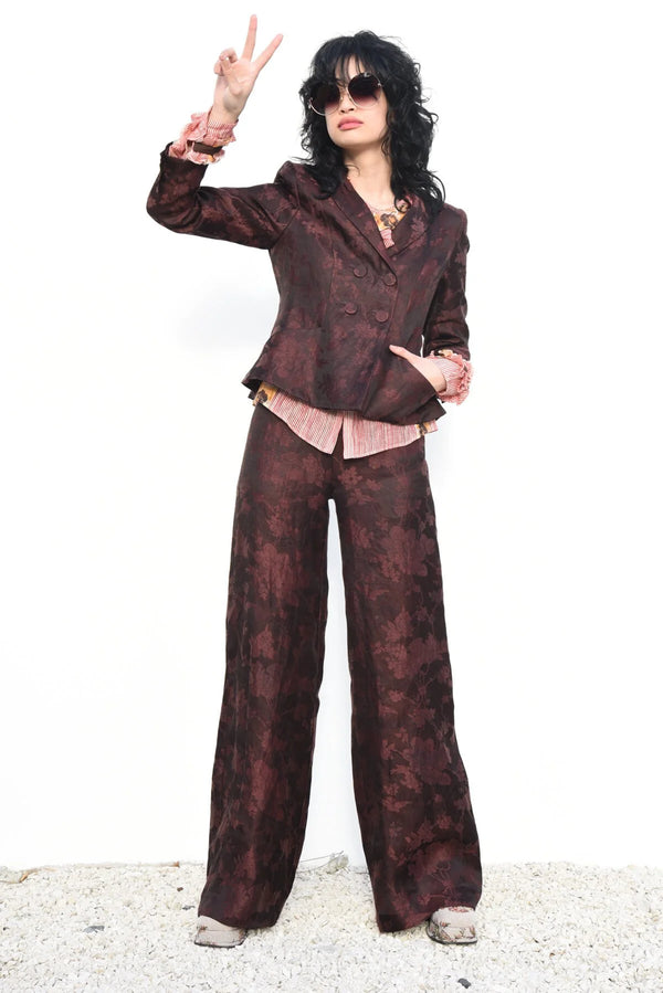 Walk my Way Trouser - Mahogany