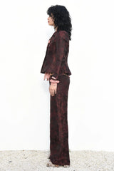 Walk my Way Trouser - Mahogany