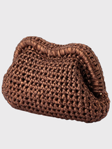 Taylor Crochet Clutch - Brownze