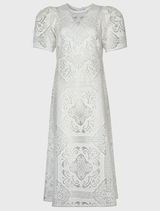 Crazy In Lace Dress - White