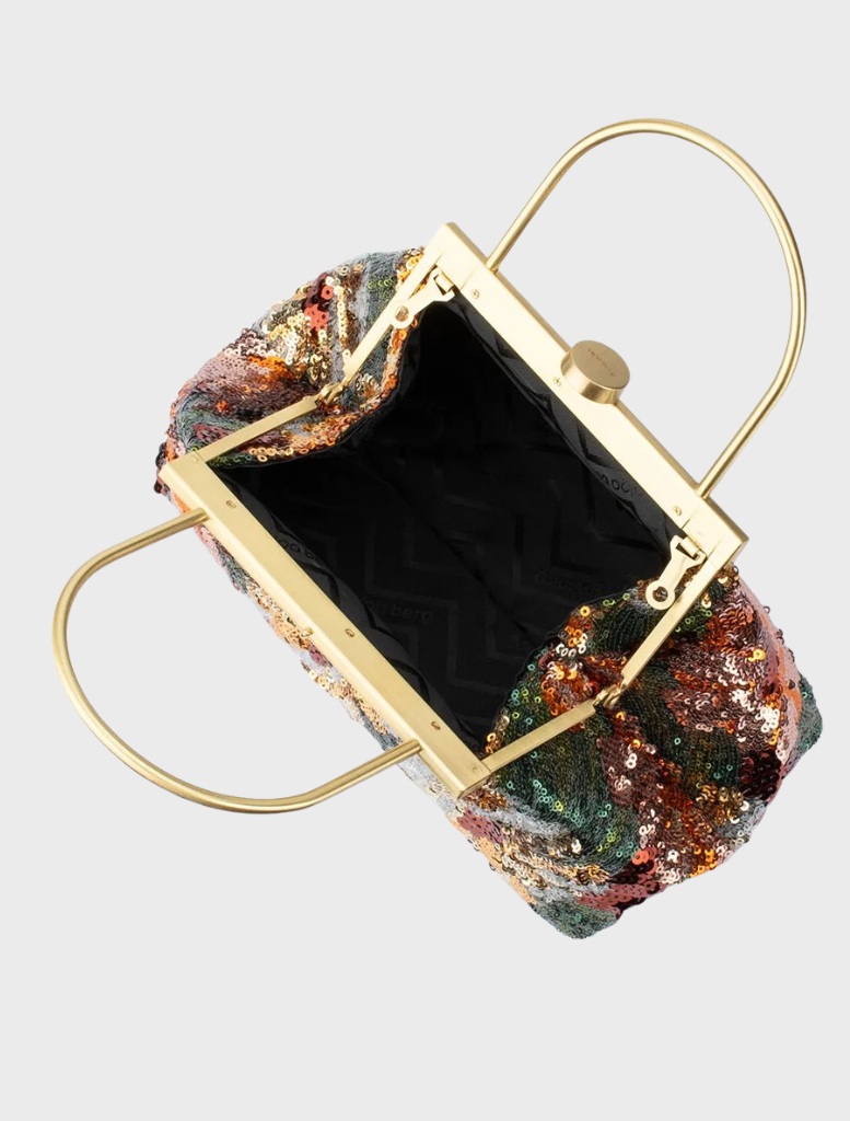 Audrey Sequin Top Handle - Bronze