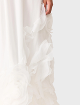 Evelin Halter Gown - White