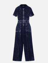 Denim Washed Jumpsuit - 1001 Raw