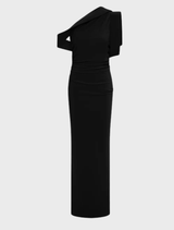 Rowana One Shoulder Gown - Black
