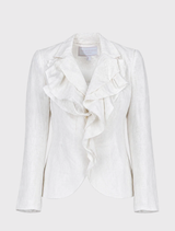 Risky Frillness Jacket - Ivory