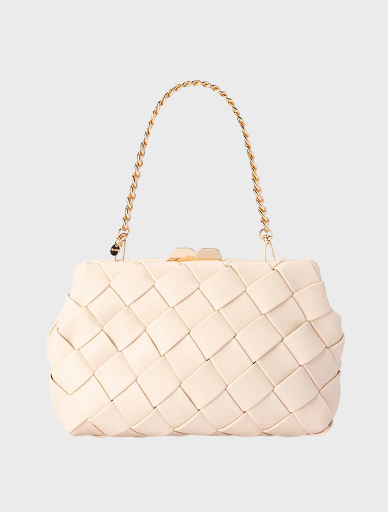 Quinn Woven Clutch - Natural