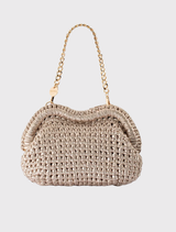 Taylor Crochet Clutch - Gold