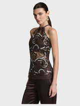 Monique Top - Chocolate Silver