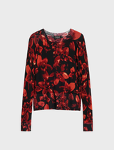 Thin Gauge Pullover - Floral Print