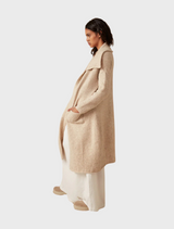 CACOON COAT - OATMEAL