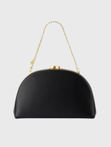 Celeste Curved Clutch - Black