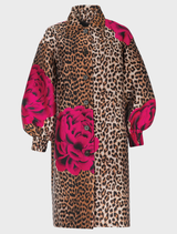 Boldly You Coat - Leopard Floral