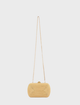 Martina Coiled Rope Clutch - Gold