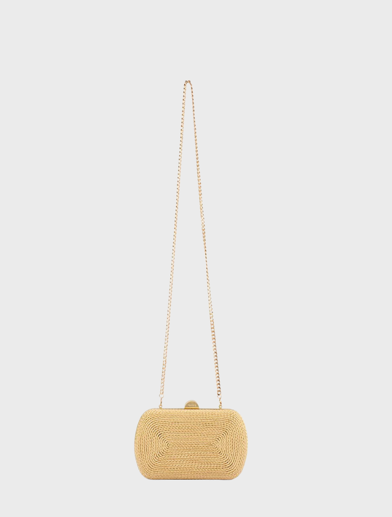 Martina Coiled Rope Clutch - Gold
