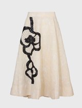 Spin Class Skirt - Ivory/Black